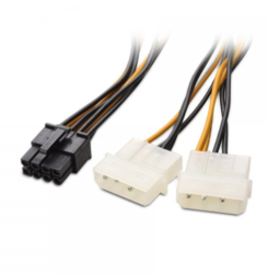 Cablu adaptor Molex la 2 x S-ATA 15cm 