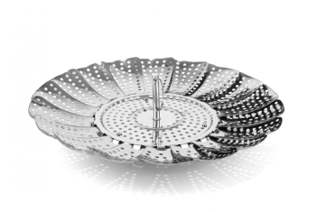 Cos pliabil inox gatire la aburi 22.5 x 14 cm