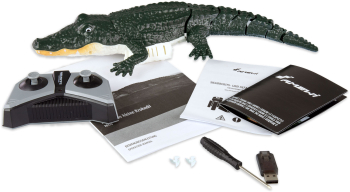 Crocodil RC cu telecomanda/ Lungime 37 cm/2 4 GHz/6+ 