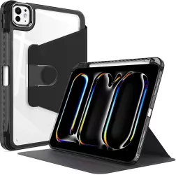 Husa pentru iPad Pro 11 2024 - Techsuit Crystal Vision - Black 