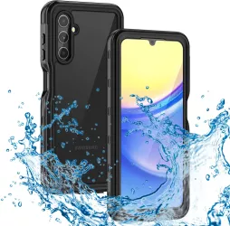 Husa pentru Samsung Galaxy A15 4G / A15 5G - ShellBox Waterproof IP68 Case - Black 