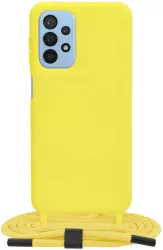 Husa pentru Samsung Galaxy A23 4G / A23 5G - Techsuit Crossbody Lanyard - Yellow 