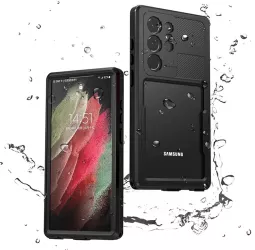 Husa pentru Samsung Galaxy S23 Ultra - ShellBox Waterproof IP68 Case - Black 