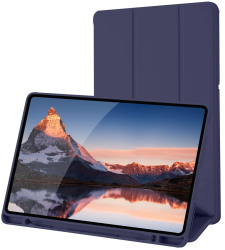 Husa pentru Samsung Galaxy Tab S6 Lite 2020/2022/2024 - Techsuit Flex Trifold - Dark Blue 