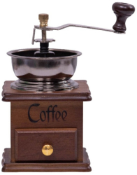Rasnita de cafea Rosberg R51172M Manual Mecanism ceramic Corp din metal si lemn Maro 