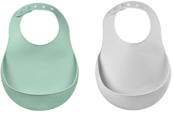 Set 2 Bavete silicon Beaba Light Mist/Sage Green