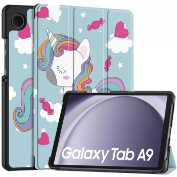 Husa pentru Samsung Galaxy Tab A9 - Techsuit FoldPro - Unicorn 