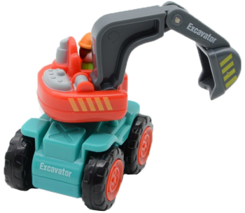 Jucarie pentru baieti excavator Hola Toys 3116BE Multicolor 
