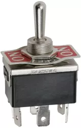 Comutator cu brat 2 circuit 10A 250V ON-OFF-ON cu retinere 