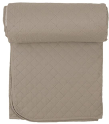 Cuvertura pentru pat reversibila matlasata 160x230 cm bej cu maro 