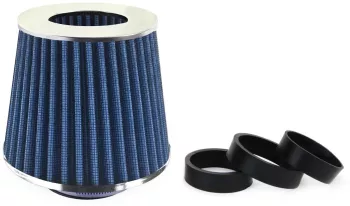 Filtru de aer conic albastru cu 3 adaptoare