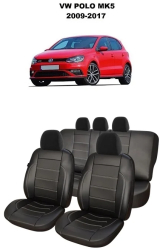 Huse scaune auto piele perforata Volkswagen Polo 2009-2017 