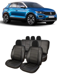 Huse scaune auto piele perforata Volkswagen T-ROC 2019-2022 