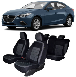 Huse scaune dedicate MAZDA 3 2014-2019 Premium compatibilitate 100