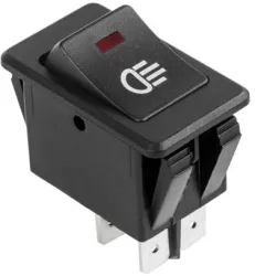 Intrerupator cu bec pentru far auto ASW-17 ON-OFF 4 pini 12V 35A cu retinere 