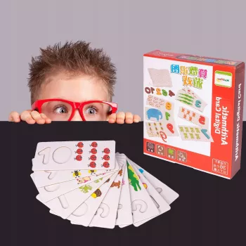 Joc de matematica MalPlay din lemn cu carti aritmetice Invatam sa numaram 