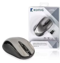 Mouse desktop cu 3 butoane Nano dongle wireless 1600dpi Konig 