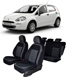Set huse scaune auto dedicate FIAT PUNTO 2006-2012 BANCHETA FRACTIONATA 