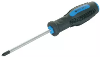 Surubelnita cruce PH2x100 varf magnetic din otel aliaj crom-vanadiu si maner cauciuc antiderapant MEGA 10332