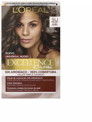 Vopsea de par permanenta fara amoniac LOreal Paris Excellence Nudes 5U Castaniu Deschis 1 buc 