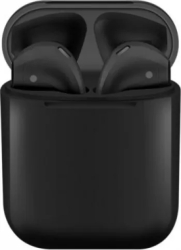 Casti Bluetooth TWS i12 Techstar and reg Wireless BT 5.0 Android iOS Negru Touch Incarcare Wireless
