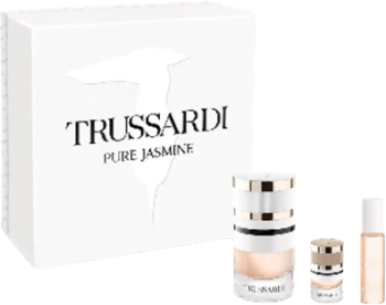 Set Apa de Parfum cu vaporizator 60 ml + Apa de Parfum cu vaporizator 7 ml + Apa de Parfum cu vaporizator 10 ml Trussardi Pure Jasmine