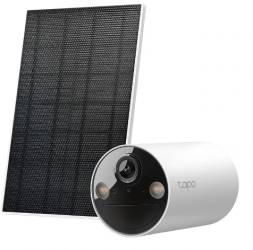 Kit camera de supraveghere + panou solar TP-Link Tapo C410 KIT 3MP 2K 2304x1296 Color Night Vision Two-Way Audio detectie AI alarma 