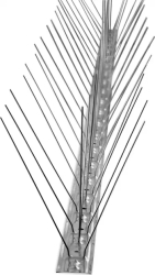 Banda 100 cm integral din inox cu 3 randuri tepi 80 -anti-pasari SAE 002.2 