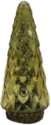 Brad Craciun sticla aurie cu led 11x24 cm 