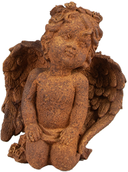 Figurina Inger polirasina maro 9x7x11 cm 
