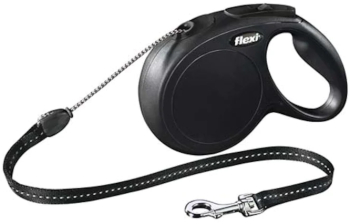 Lesa Flexi Classic Long cu Snur marimea S 8 m/12 kg Negru 