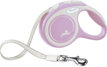 Lesa Flexi New Comfort Retractabila cu Banda marimea M 5m/25kg Roz 