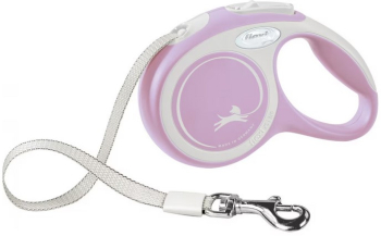 Lesa Flexi New Comfort Retractabila cu Banda marimea XS 3m/12kg Roz 