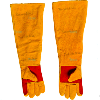Manusi sudura protectie sudor piele bovina captuseala bumbac marime XL portocaliu 