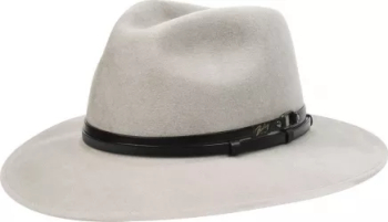 Palarie Bailey of Hollywood Stedman Elite Velour Fedora Alb 