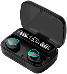 Casti Wireless Audio Bluetooth 5.1 Waterproof IPX7 fara fir Carcasa magentica Afisare LED Baterie 2000mAh 