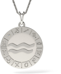 Lantisor cu pandantiv din argint model Aquarius 