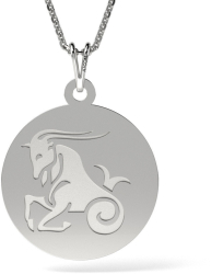 Lantisor cu pandantiv din argint model Capricorn 