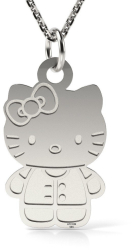 Lantisor cu pandantiv din argint model Hello Kitty 