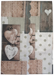 Fata de Masa Tip Musama impermeabila 100X140cm culoare Maro/Gri ABYZ® &trade 