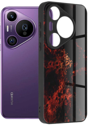 Husa pentru Huawei Pura 70 Pro Marmalis Glaze Series Red Nebula 