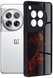 Husa pentru OnePlus 12 Marmalis Glaze Series Red Nebula 