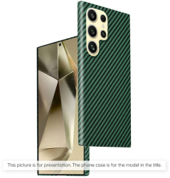 Husa Super Slim pentru iPhone 13 Marmalis Carbon FiberShell Verde 