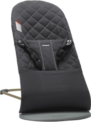 BabyBjorn - Balansoar Bliss Black din tesatura matlasata cu aspect Clasic 