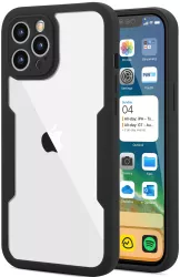 Husa Max Defence pentru Samsung Galaxy S22 Bumper Negru Fata Dubla Transparenta Protectie Antisoc Full 360 fata spate margini Flippy 