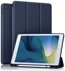 Husa pentru iPad 10.2 2019 / 2020 / 2021 - Techsuit Flex Trifold - Dark Blue 