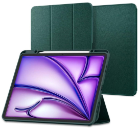 Husa pentru iPad Air 4 2020 / Air 5 2022 / Air 11 2024 - Spigen Urban Fit - Midnight Green
