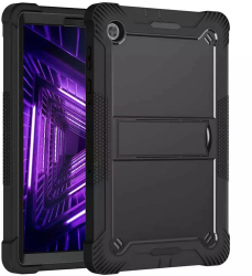 Husa pentru Lenovo Tab M10 PLUS FHD TB-X606F + Folie - Techsuit Rugged TabShell - Black 