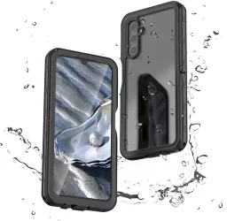 Husa pentru Samsung Galaxy A14 4G / A14 5G - ShellBox Waterproof IP68 Case - Black 