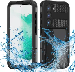 Husa pentru Samsung Galaxy S23 - ShellBox Waterproof IP68 Case - Black 